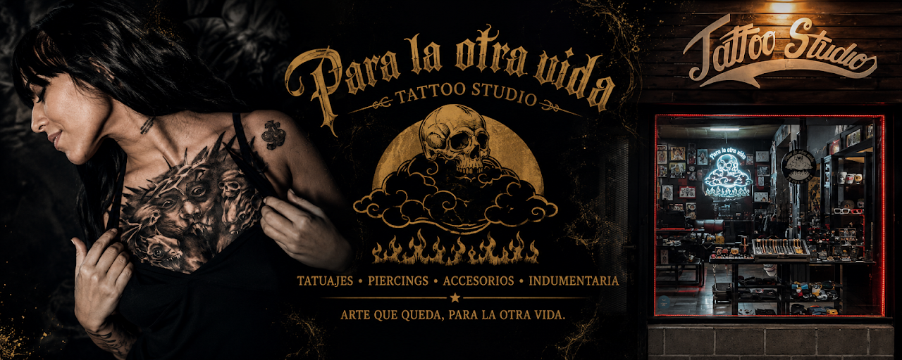 Portada de PARA LA OTRA VIDA Tattoo Studio, estudio de tatuajes y piercing en Platanos, Berazategui